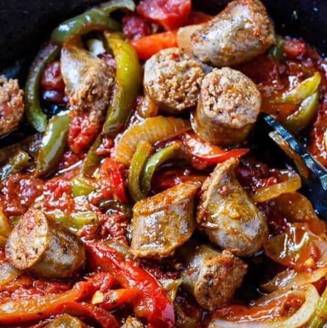 Sausage, Peppers & Onions.