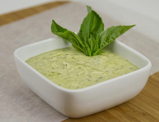 Pesto Cream Sauce.
