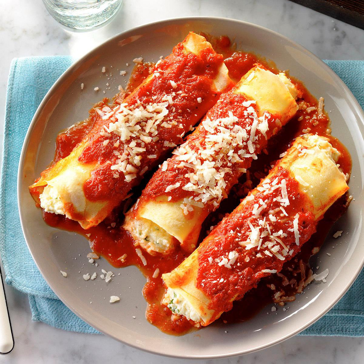 Baked Manicotti.