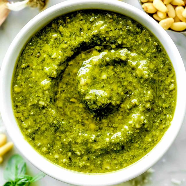 Pesto Sauce.
