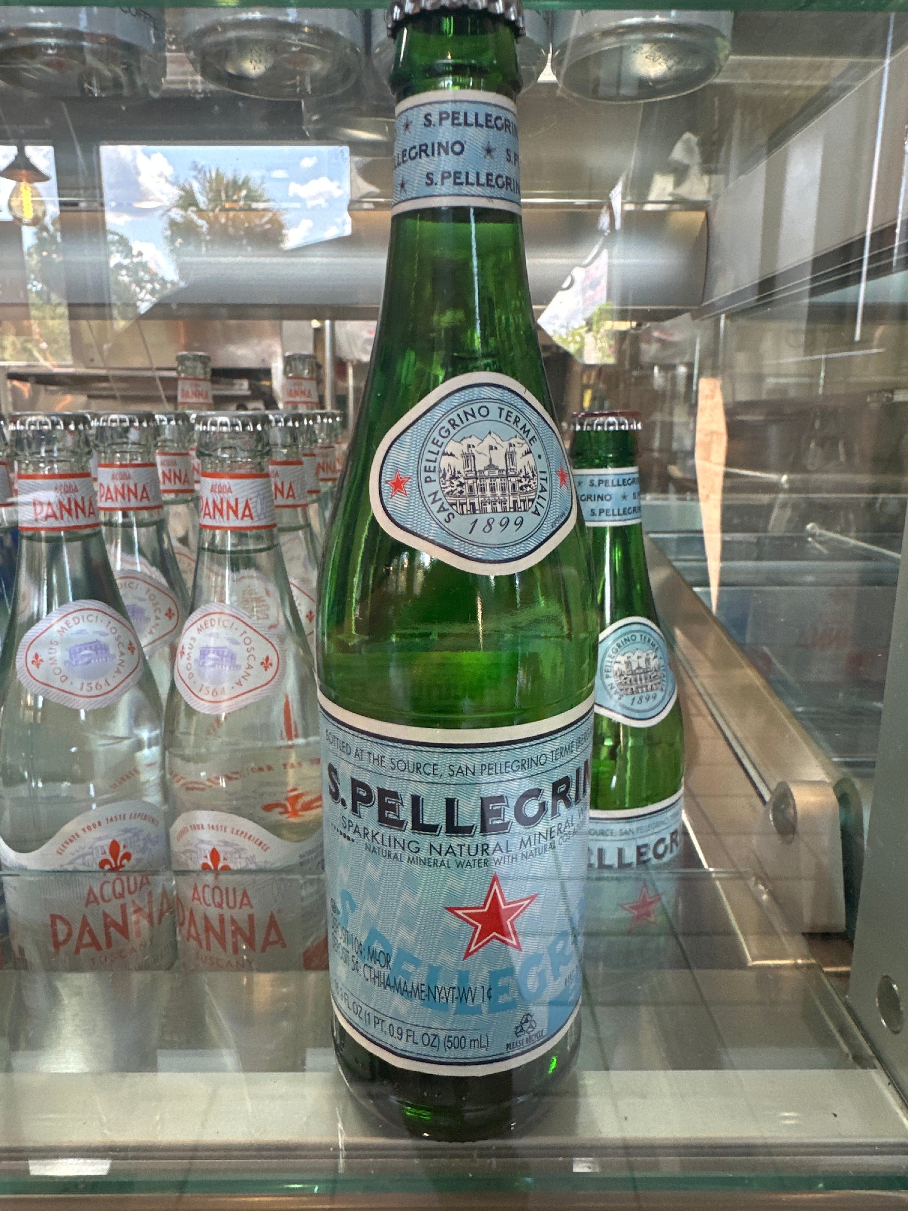 San Pellegrino Sparkling Water.
