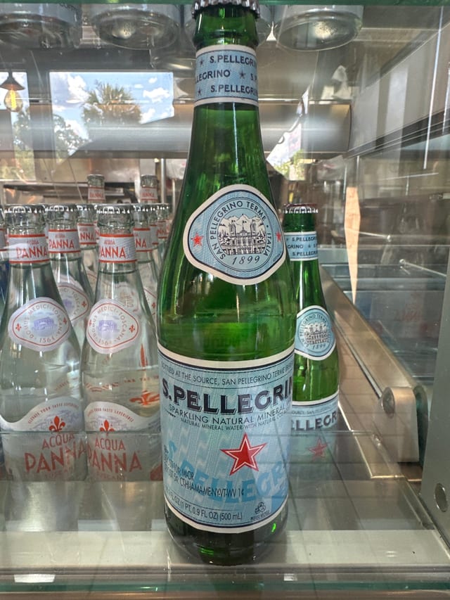 San Pellegrino Sparkling Water.
