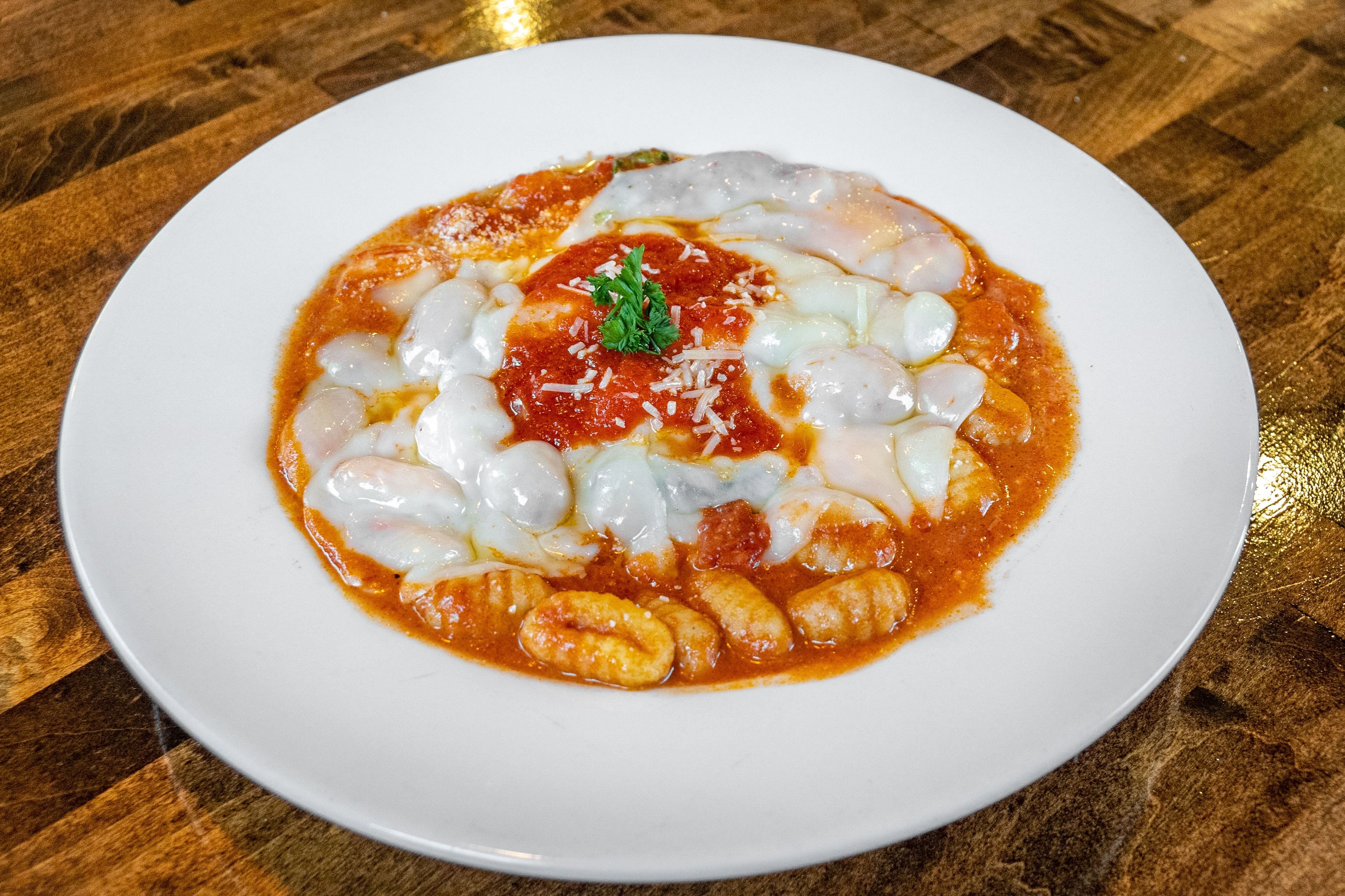 Baked Gnocchi Sorrento.